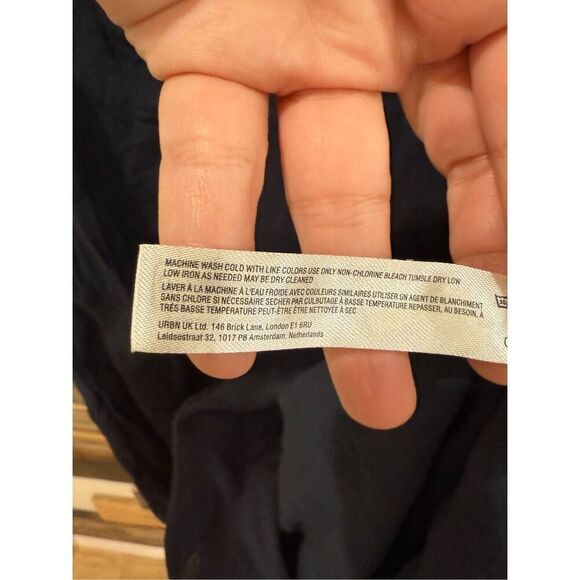 Free People NWOT Natalya Solid Midi black dress size M - Picture 7 of 10